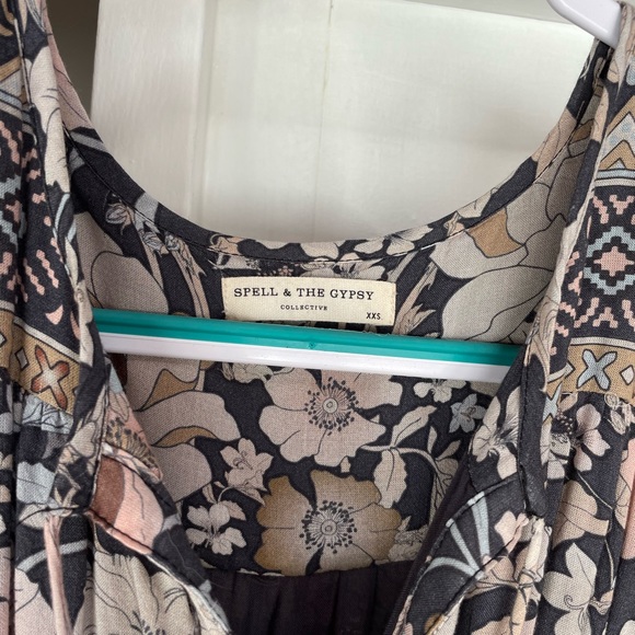 Spell & The Gypsy Amethyst Maxi Dress XXS-in shade Nightshade EEUC - Picture 9 of 15